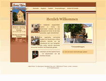 Tablet Screenshot of bauernstube-wyhra.de